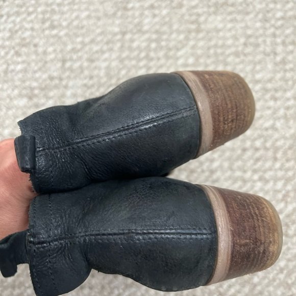 Miz mooz black ankle booties boots size 39 leather - Picture 6 of 13